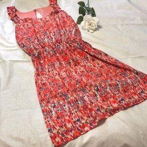 Prevett Pink Blue Gray Dress L